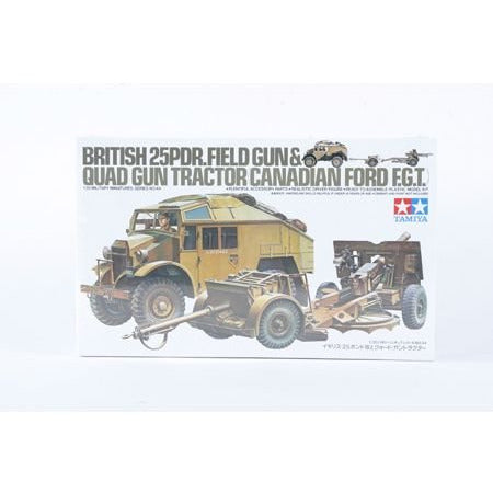 Tamiya 1/35 Scale British 25lb Gun & Quad TAM35044