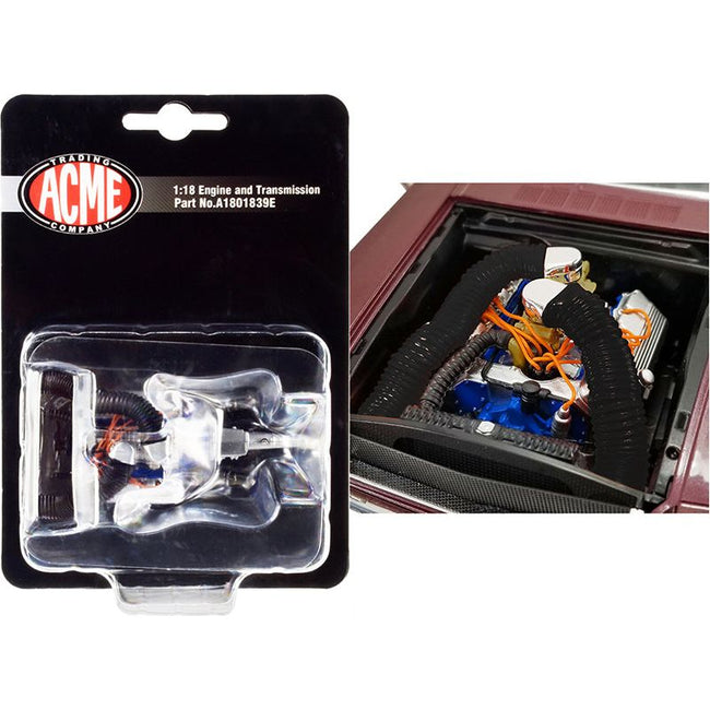 427 SOHC Drag Engine and Transmission Replica from "1965 Ford Mustang A/FX Bill Lawton "Tasca Ford" 1/18 by ACME - Acme - ModelCars.com