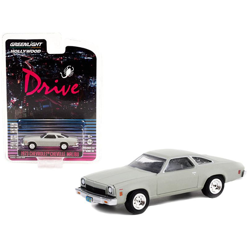 1973 Chevrolet Chevelle Malibu Matt Gray "Drive" (2011) Movie "Hollywood Series" Release 33 1/64 Diecast Model Car by Greenlight