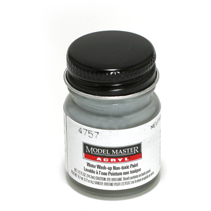 Testors Acrylic Paint Neutral Gray - Flat 