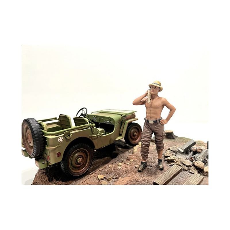 "4X4 Mechanic" Figure 1 for 1/18 Scale Models by American Diorama - American Diorama - ModelCars.com