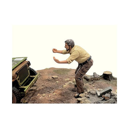 "4X4 Mechanic" Figure 6 for 1/18 Scale Models by American Diorama - American Diorama - ModelCars.com