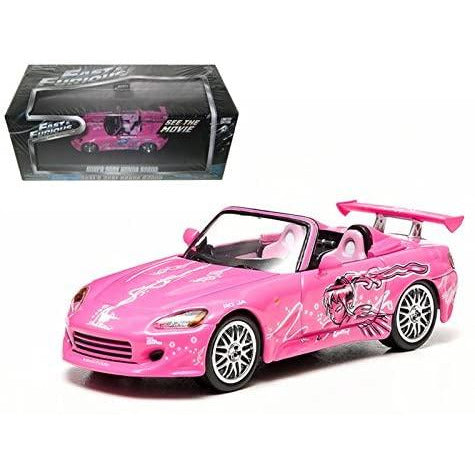 Greenlight 1/43 Suki's 2001 Honda S2000 Pink 2 Fast and 2 Furious Movie (2003)