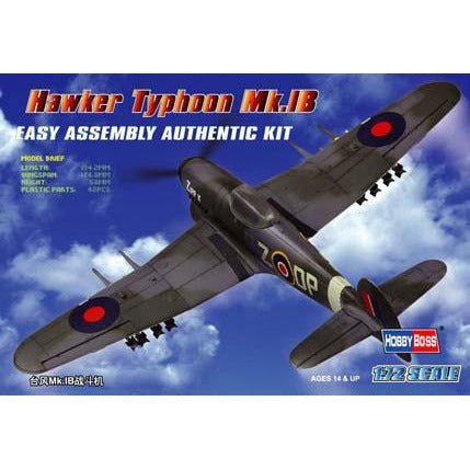 Hobby Boss 1:72 Hawker Typhoon Mk IB Figher 80232