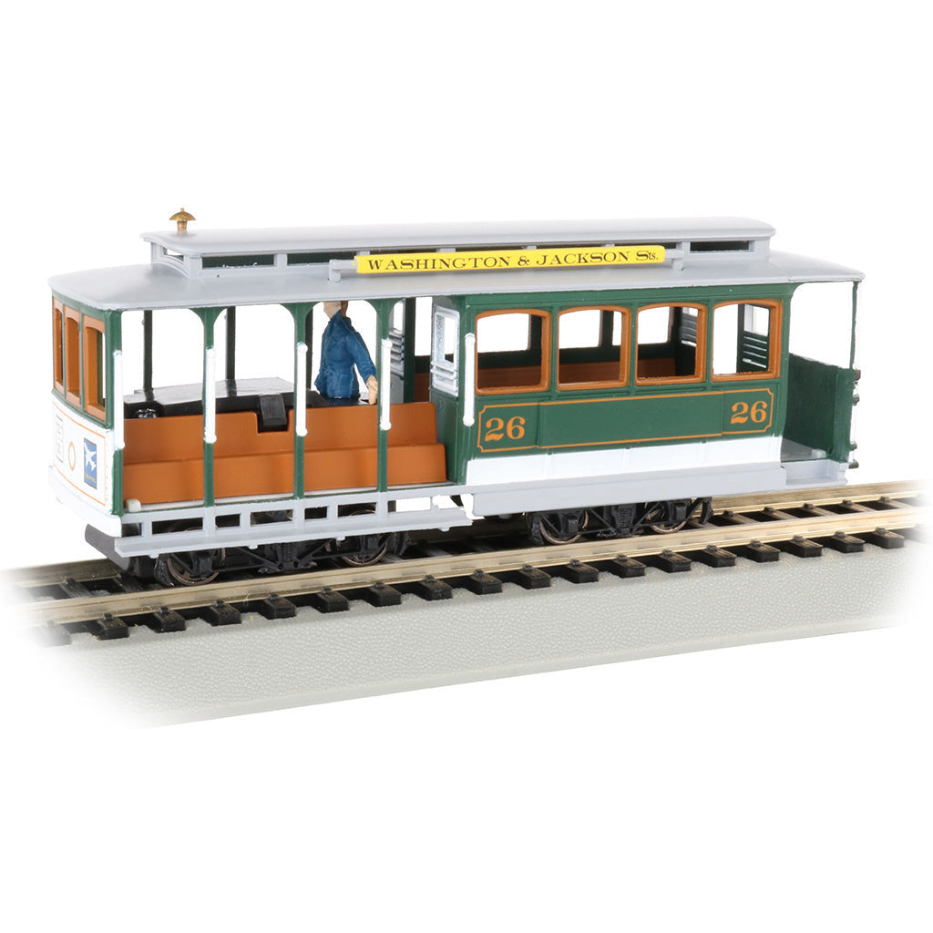 Bachmann Green & Gray - Cable Car with Grip Man