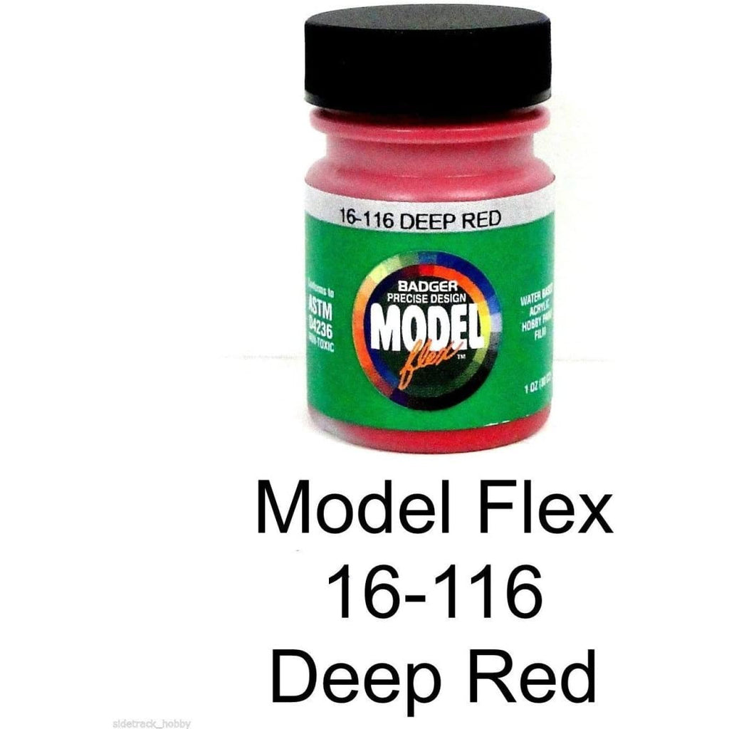 Badger Model Flex Badger Airbrush Acrylic Paint Bottle - Deep Red