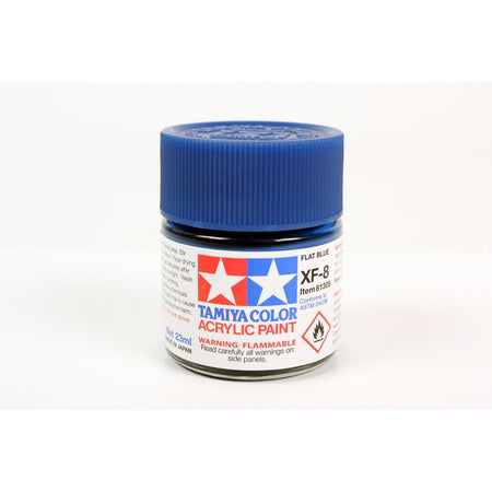 Acrylic Xf-8 Flat Blue 23Ml Bottle / Tamiya USA