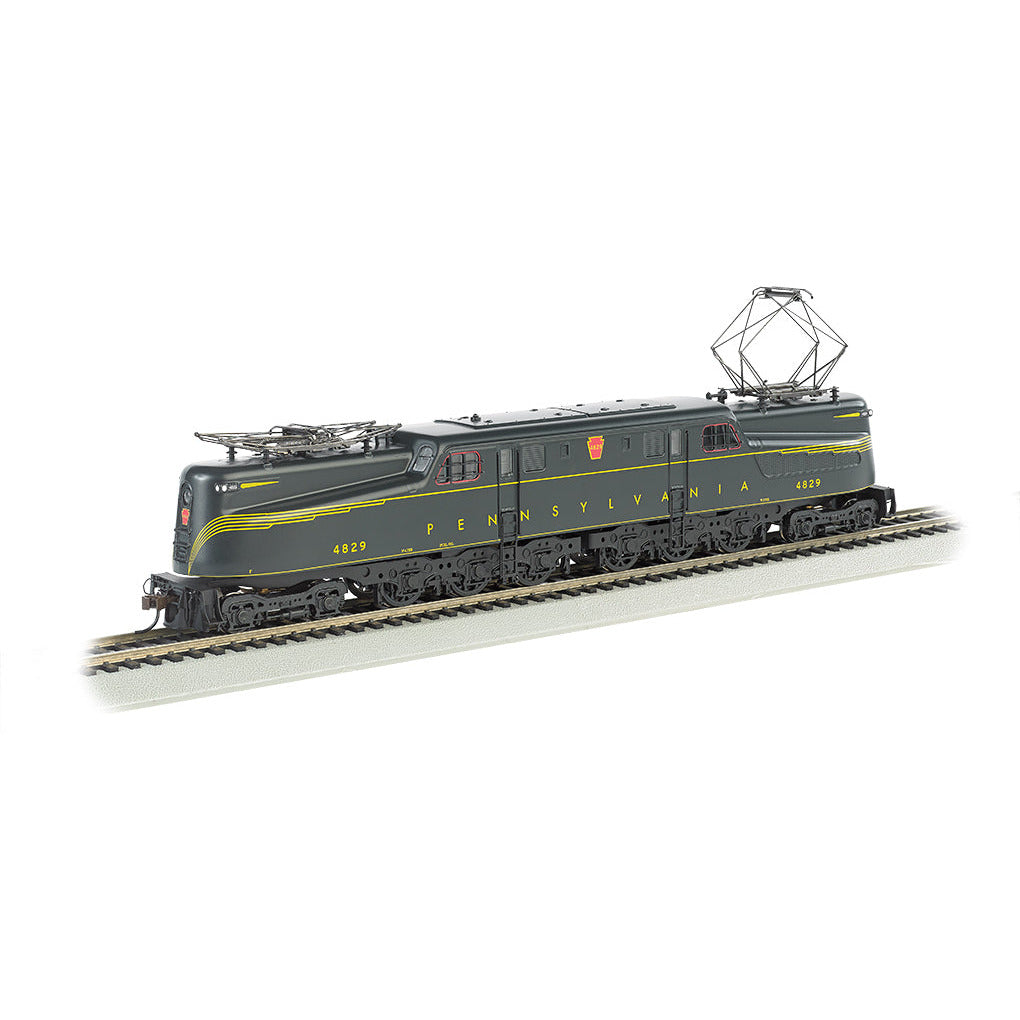 Bachmann PRR #4829 Green Feathered Stripe-DCC Sound Value (HO GG1)