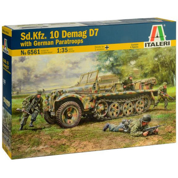 Italeri 1/35 Sd.Kfz. 10 DEMAG D7 with German Paratroops