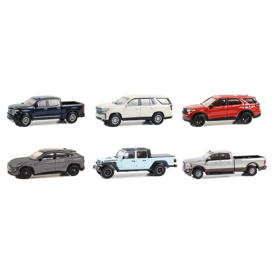 "Showroom Floor" Set of 6 Cars Series 4 1/64 Diecast Model Cars by Greenlight