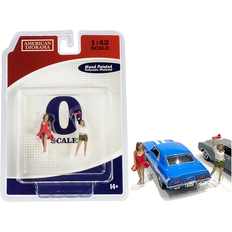 70s Style Two Figurines Set IV for 1/43 Scale Models by American Diorama - American Diorama - ModelCars.com
