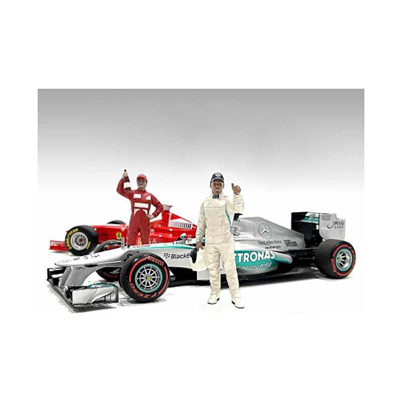 "Racing Legends" 2000's Set of 2 Diecast Figures for 1/43 Scale Models by American Diorama