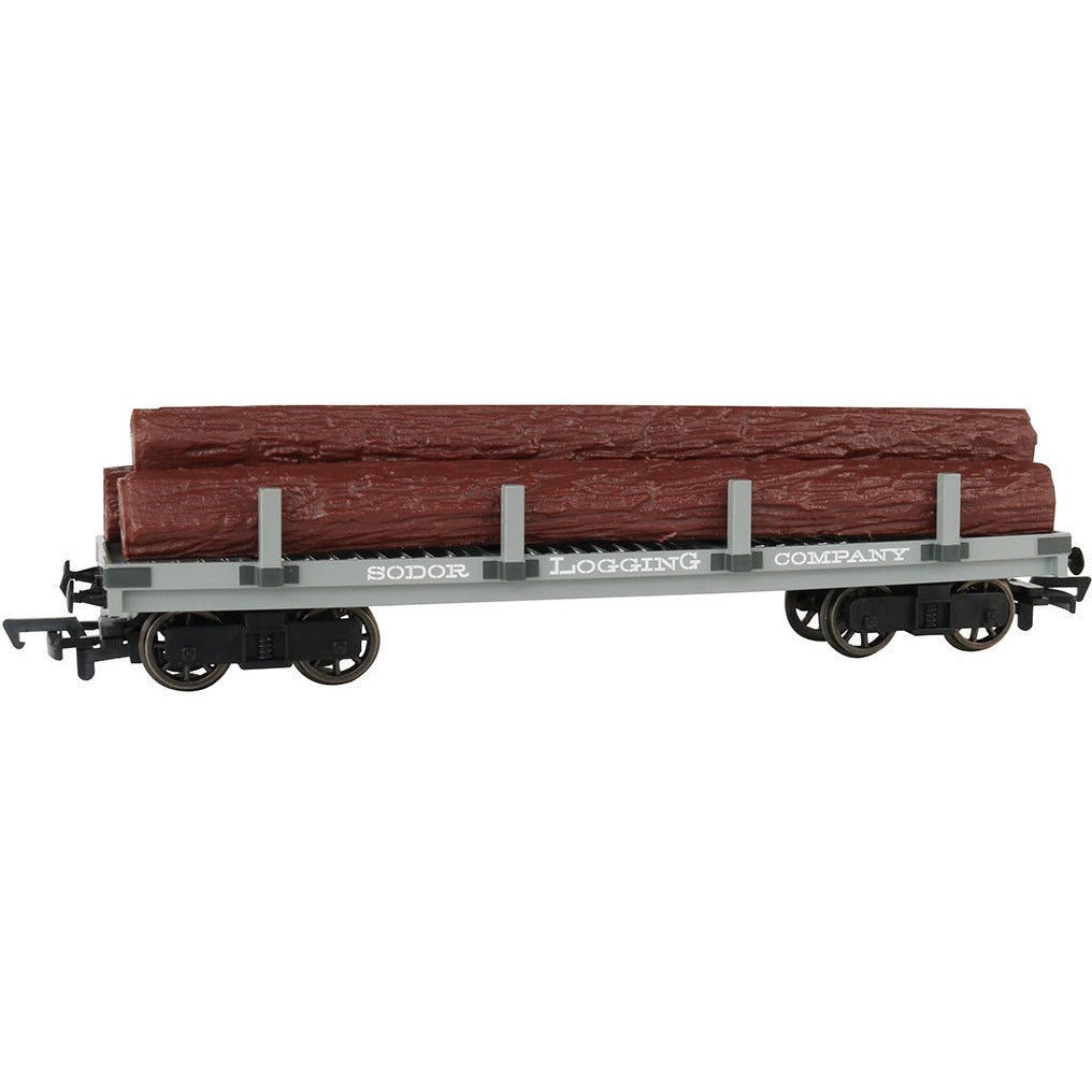 Bachmann Sodor Logging Company Flat Wagon with Logs (HO Scale)