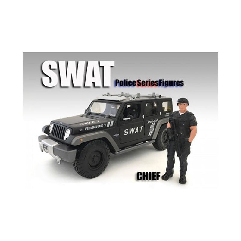 SWAT Team Chief Figure For 1:18 Scale Models by American Diorama