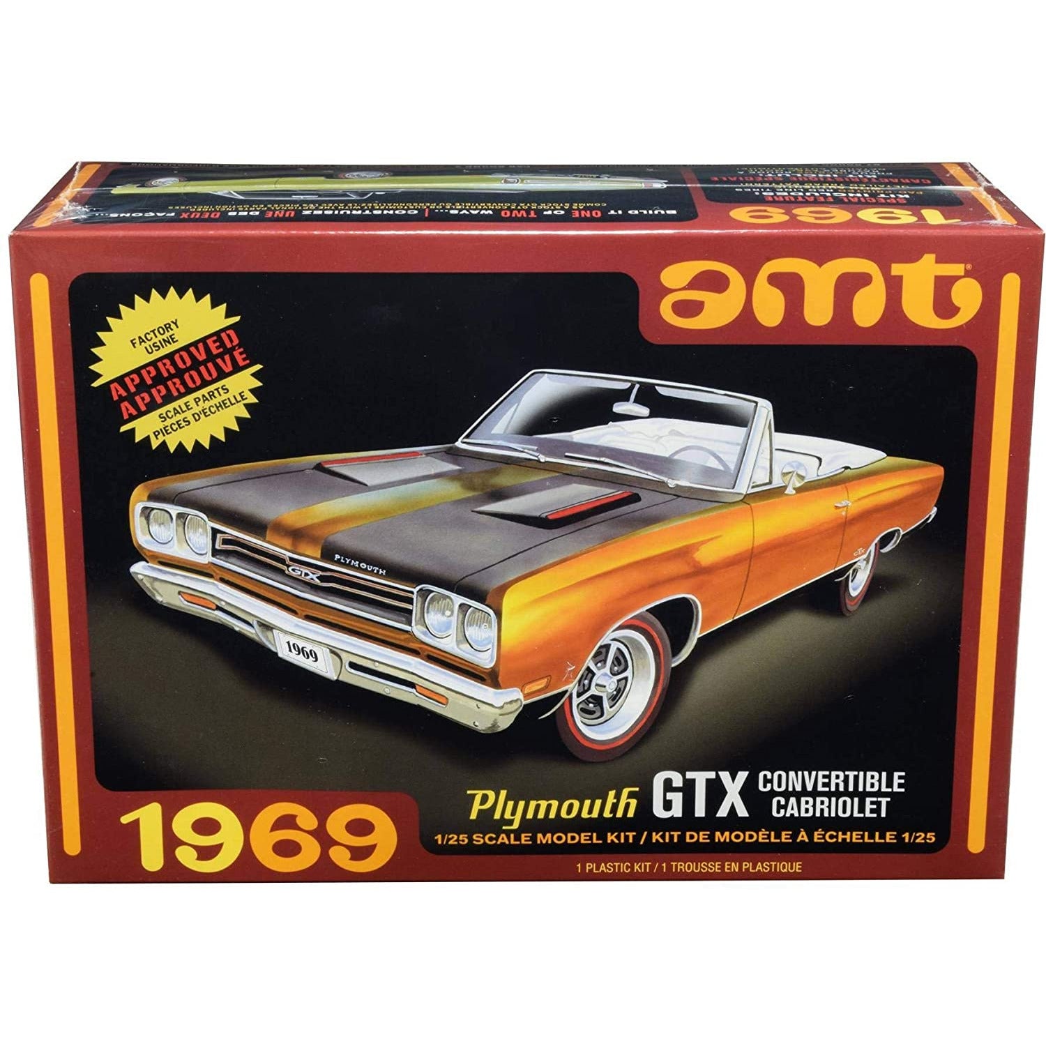 AMT 1/25 1969 Plymouth GTX Convertible