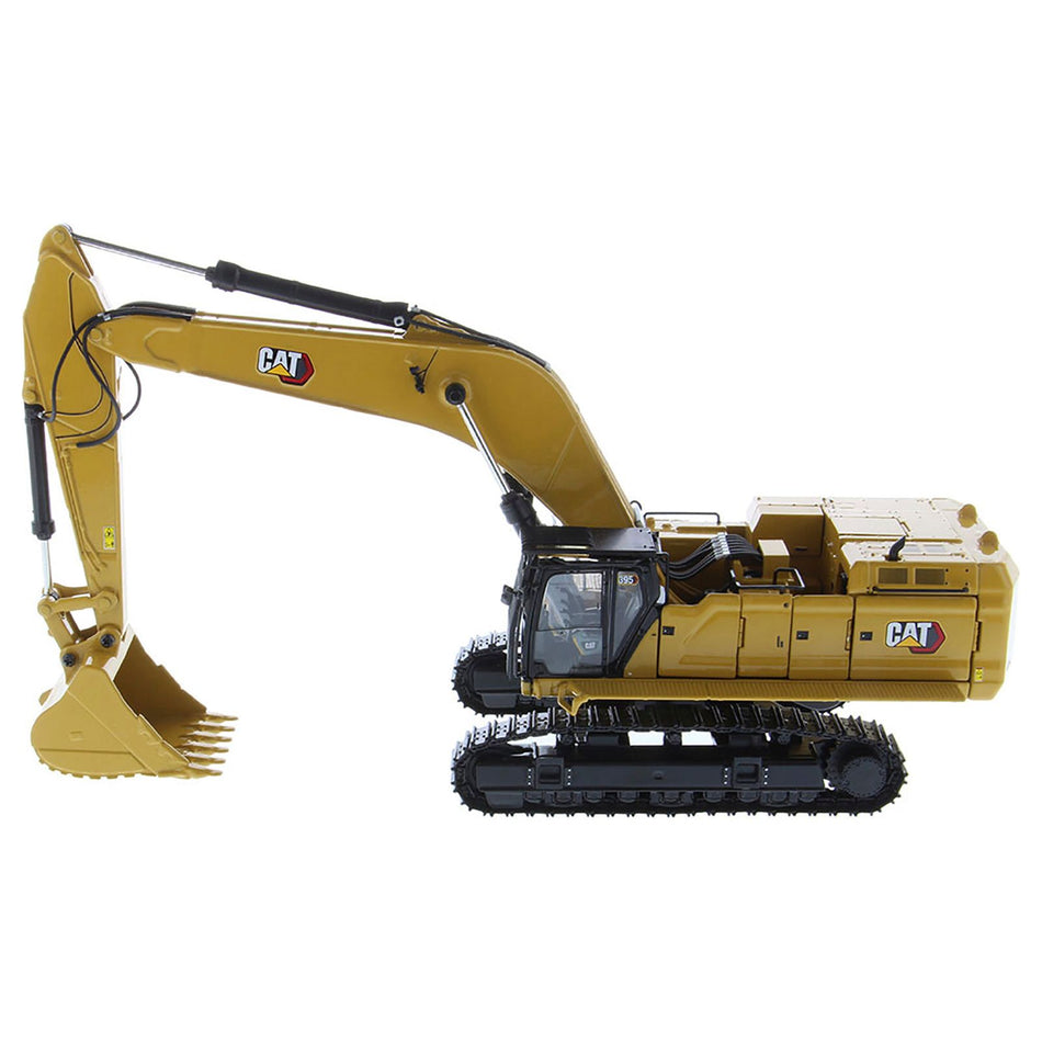 CAT Caterpillar 395 Next Generation Hydraulic Excavator (General Purpose Version) Yellow with Operator and Additional Tools "High Line" Series 1/50 Diecast Model by Diecast Masters