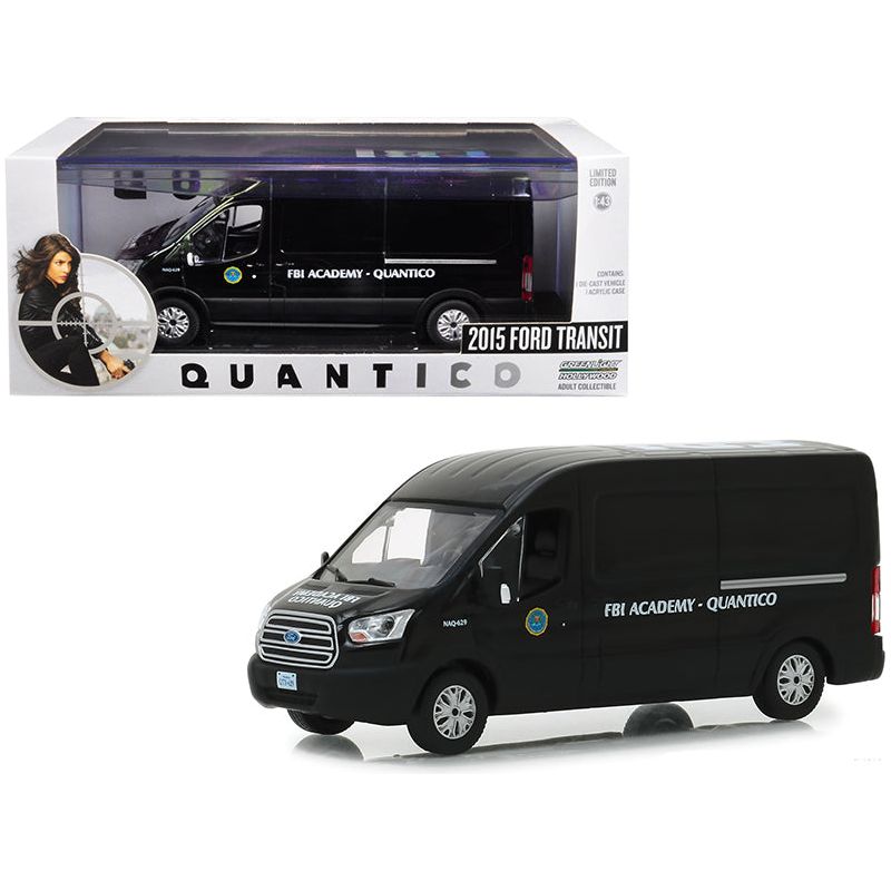 2015 Ford Transit Van Black "FBI Academy Quantico" "Quantico" (2015-2018) TV Series 1/43 Diecast Model Car by Greenlight