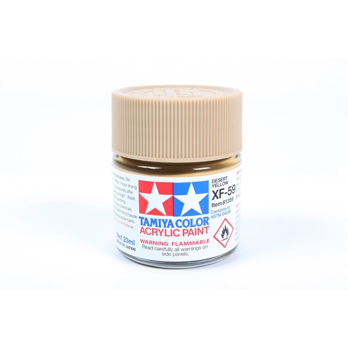 Acrylic Xf-59 Desert Yellow 23Ml Bottle / Tamiya USA