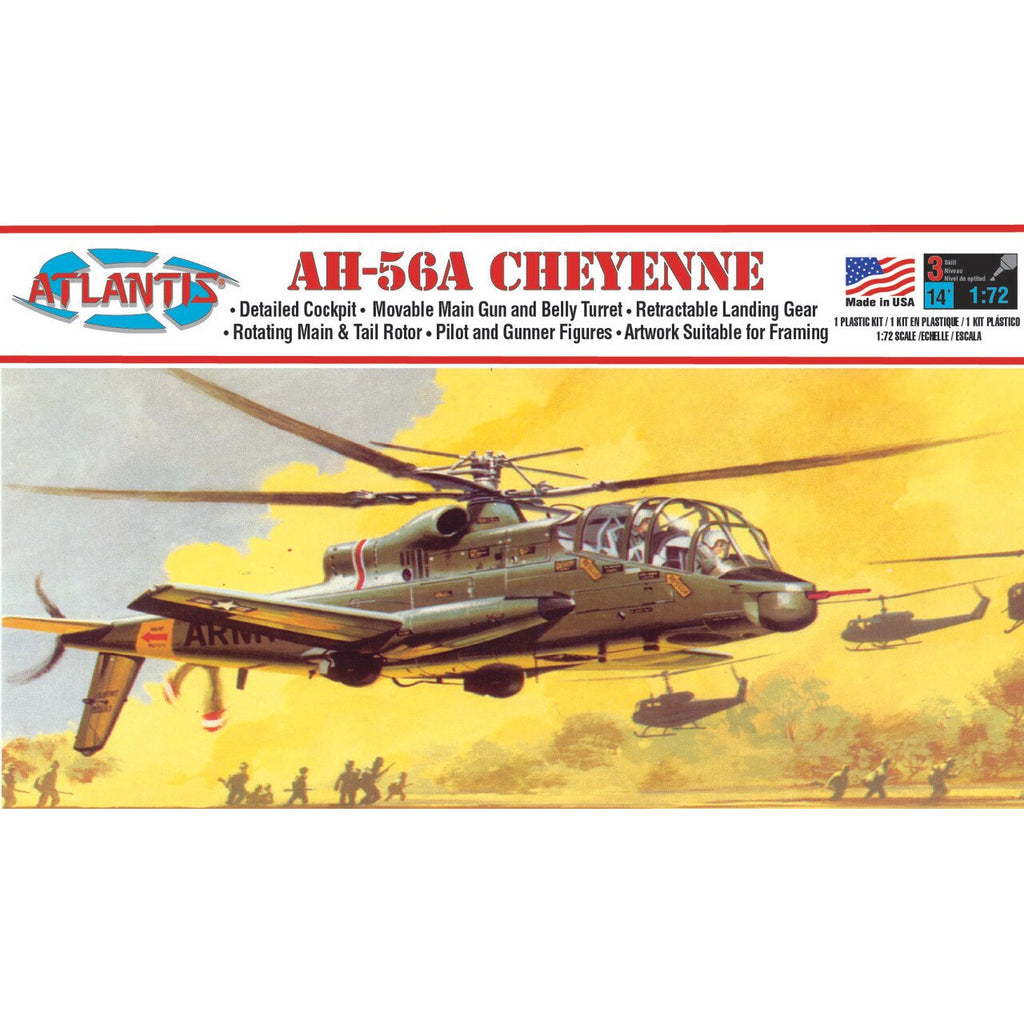 Atlantis 1/72 AH-56A Cheyenne 1/72 Plastic Model Kit