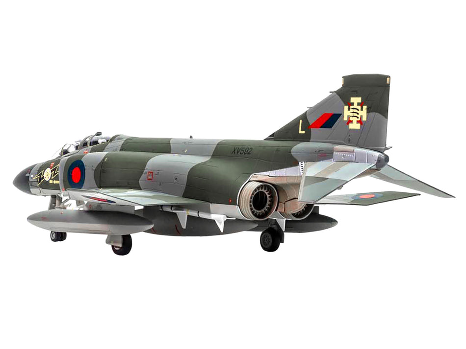 McDonnell Douglas F-4 Phantom FG.1 Fighter Aircraft "XV592/L RAF 111 Squadron Leuchars Fife Scotland" (1970s) "The Aviation Archive" Series 1/48 Diecast Model by Corgi