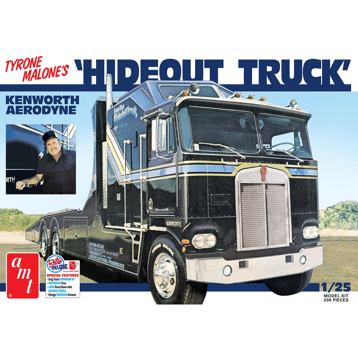 AMT Hideout Transporter Kenworth (Tyrone Malone) 1:25 Scale Model Kit