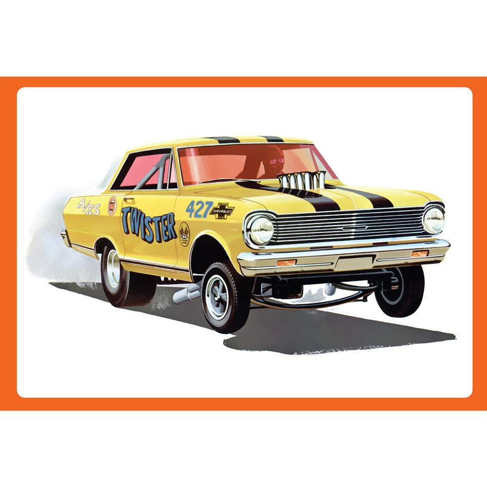 AMT 1965 Chevy II Nova AWB "Twister" 1:25 Scale Model Kit