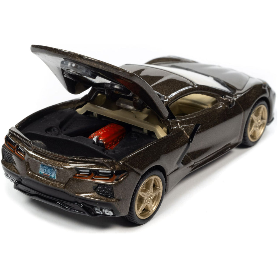 2020 Chevrolet Corvette Zeus Bronze Metallic "Sports Cars" Limited Edition 1/64 Diecast Model Car by Auto World