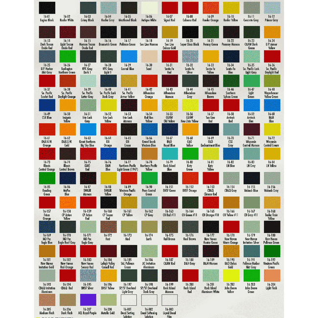 Badger Model Flex Paint Railroad Colors 1oz Bottles Badger Airbrush Badger Default Title