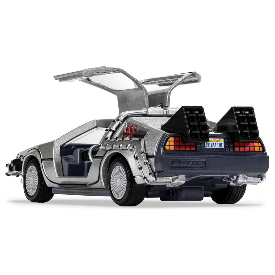 DMC DeLorean Time Machine with Doc Brown Figure "Back to the Future" (1985) Movie Diecast Model Car by Corgi