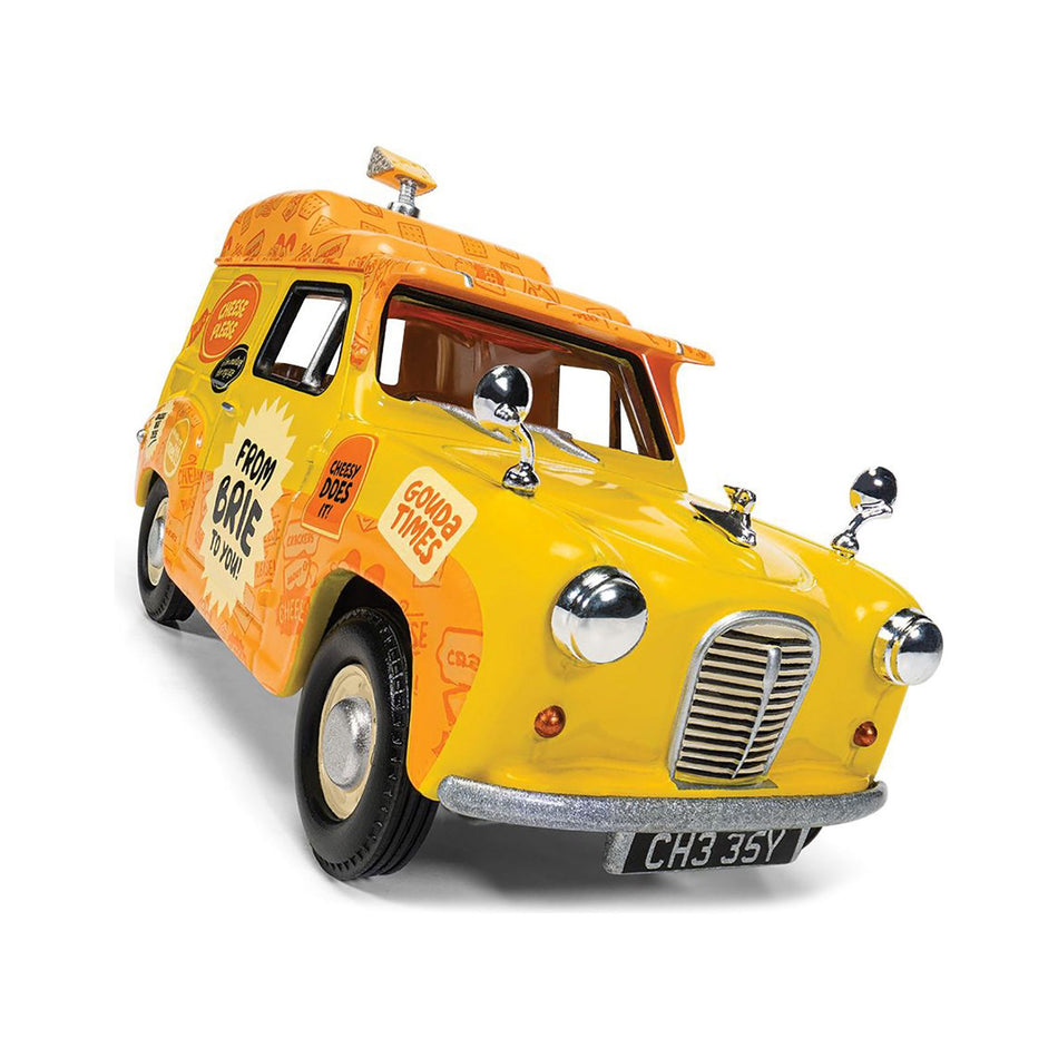 Austin A35 Van RHD (Right Hand Drive) Yellow "Cheese Please" "Wallace & Gromit" Diecast Model Car by Corgi