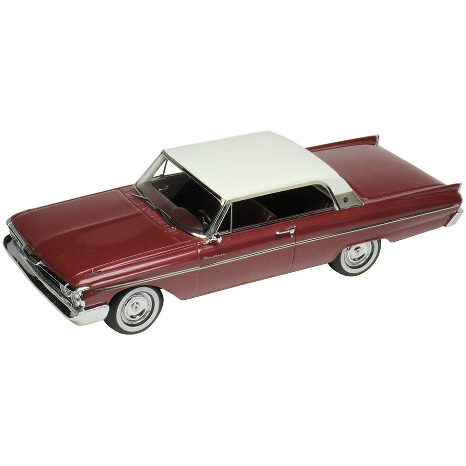 1961 Mercury Monterey Red Metallic with White Top Limited Edition to 210 pieces Worldwide 1/43 Model Car by Goldvarg Collection