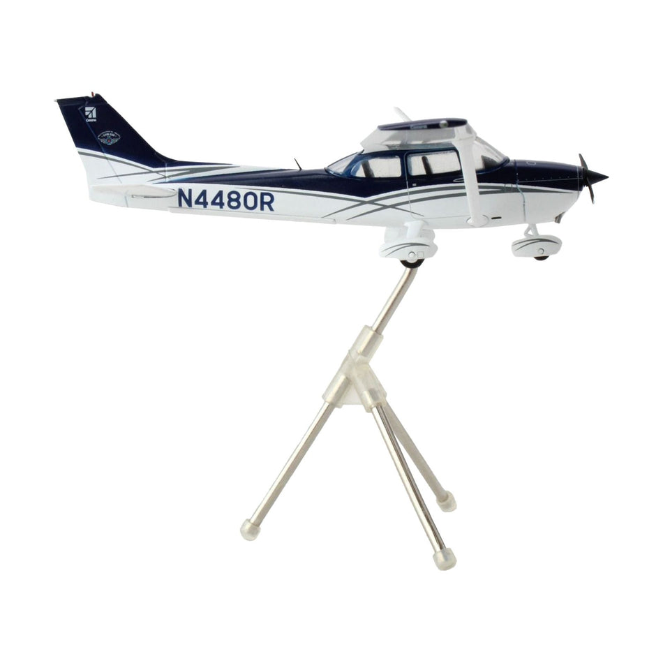 Cessna 172 Skyhawk Aircraft "N4480R" Blue and White "Gemini General Aviation" Series 1/72 Diecast Model by GeminiJets