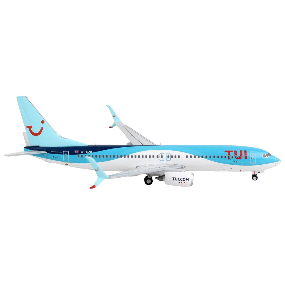 Boeing 737-800 Commercial Aircraft "TUI Airways" Blue and White 1/400 Diecast Model Airplane by GeminiJets