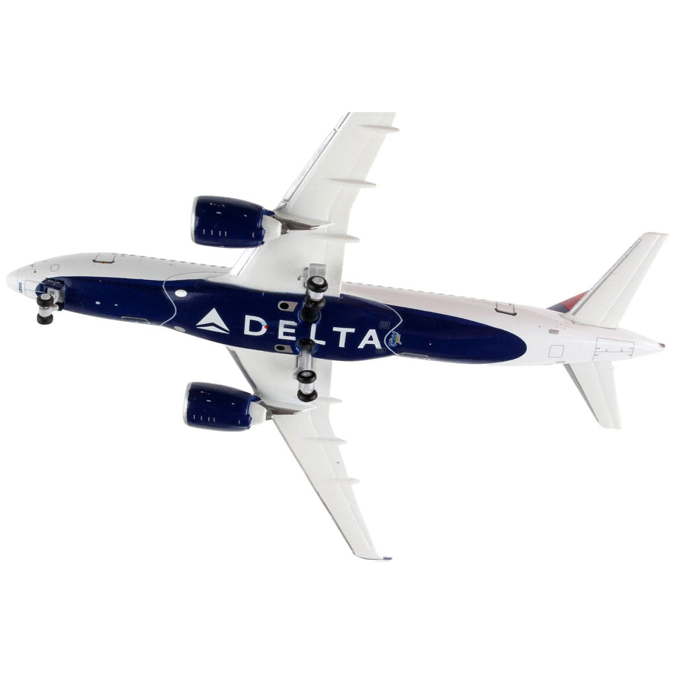 Airbus A220-100 Commercial Aircraft "Delta Airlines" White with Blue and Red Tail 1/400 Diecast Model Airplane by GeminiJets