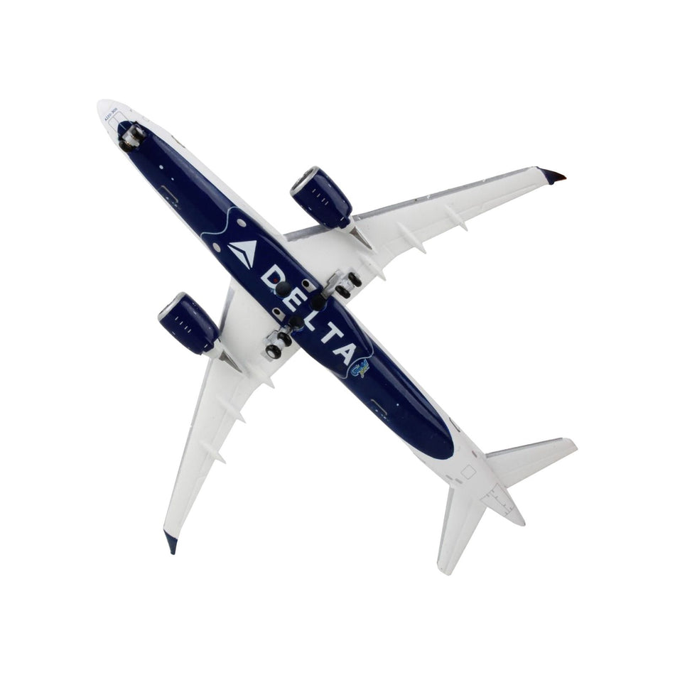 Airbus A220-300 Commercial Aircraft "Delta Airlines" White with Blue and Red Tail 1/400 Diecast Model Airplane by GeminiJets