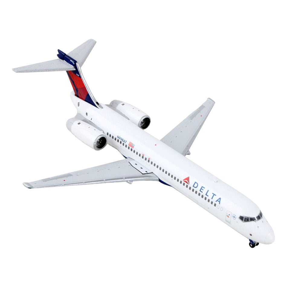 Boeing 717-200 Commercial Aircraft "Delta Airlines" White with Blue and Red Tail 1/400 Diecast Model Airplane by GeminiJets