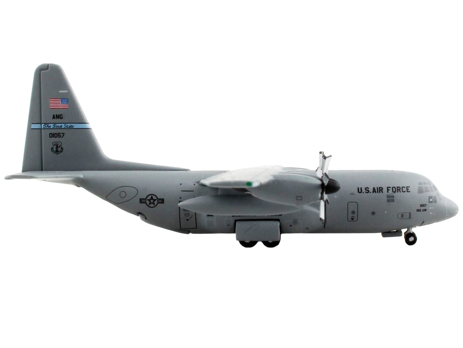 Lockheed C-130H Hercules Transport Aircraft "166th Airlift Wing" United States Air Force "Gemini Macs" Series 1/400 Diecast Model Airplane by GeminiJets