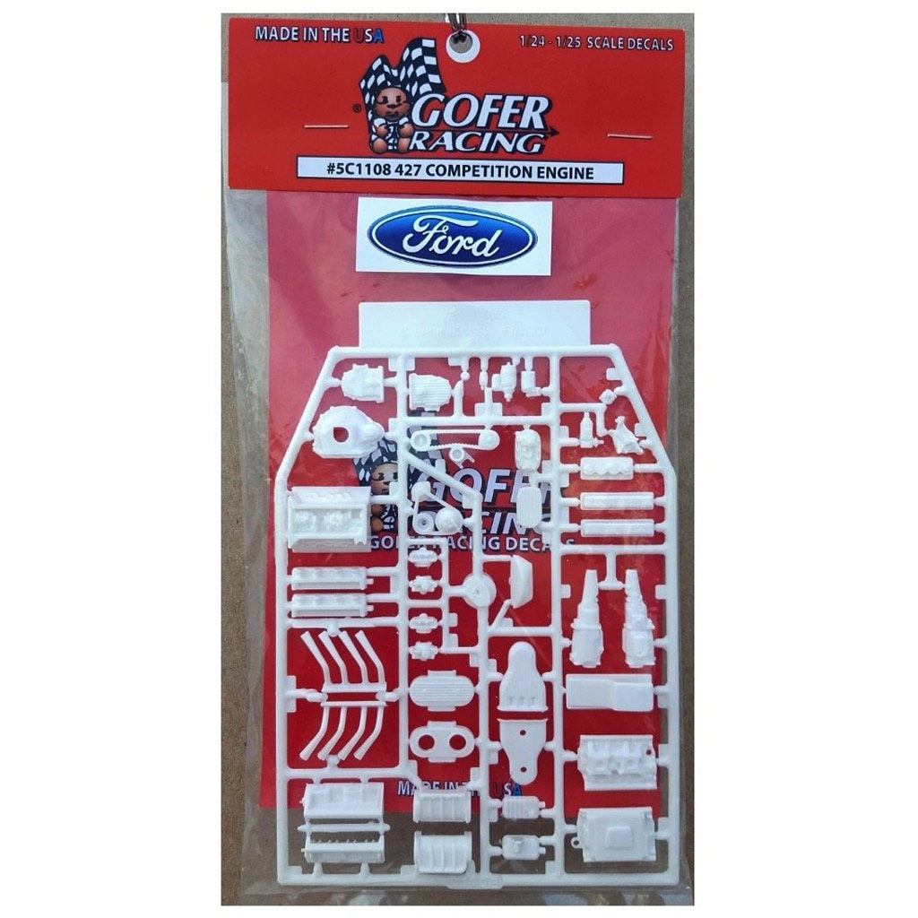 Gofer Racing 1/24-1/25 Ford 427 Competition Engine Plastic Kit
