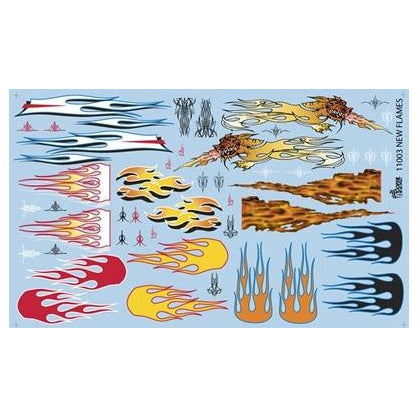 Gofer Racing 1/24 Scale  "New" Flames Decal Sheet