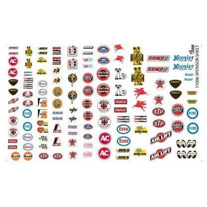 Gofer Racing 1/24 Scale Racing Sponsors Decal Sheet