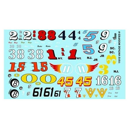 Gofer Racing 1/24 Scale Vintage Modified Decal Sheet