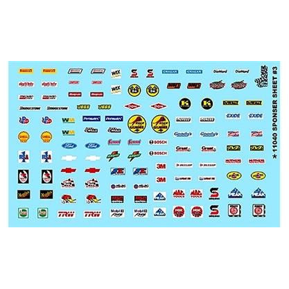 Gofer Racing 1/25 Scale Sponsor Sheet #3 Decal Sheet