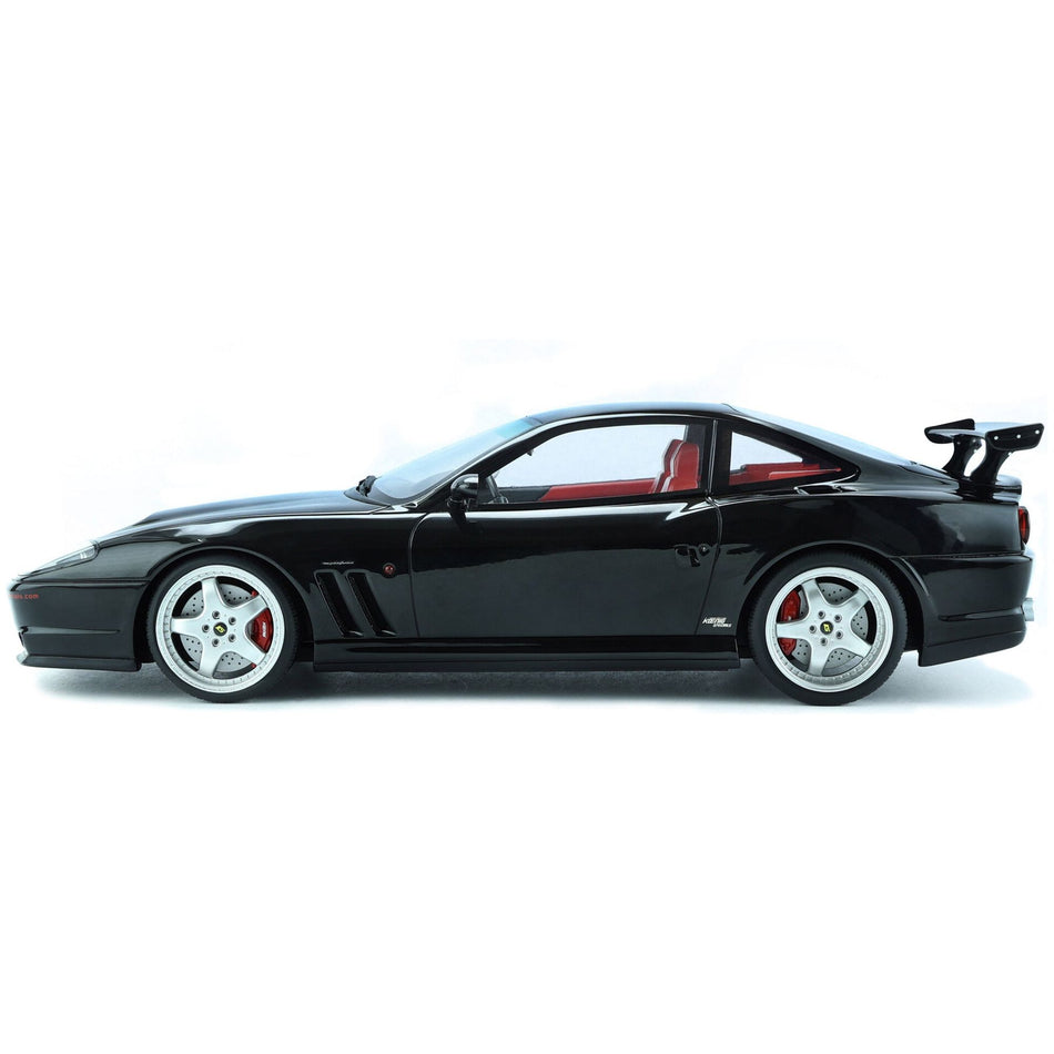 1997 Ferrari 550 "Koenig Special" Black with Red Interior 1/18 Model Car by GT Spirit