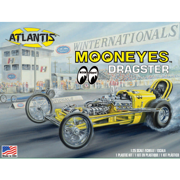 Atlantis MOONEYES Dragster 1/25 Plastic Model kit  