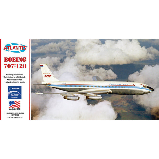 Atlantis Boeing 707-120 1/139 Airliner Plastic Model Kit  