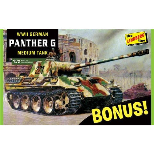 Lindberg German Panther G Bonus Pack 1:72 Scale Model Kit