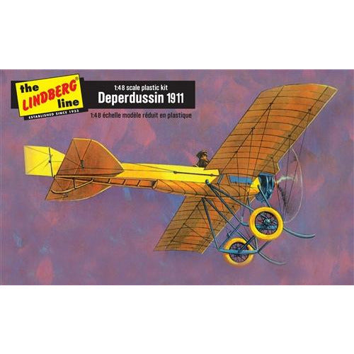 Lindberg 1911 Deperdussin w/ puzzle 1:48 Scale Model Kit
