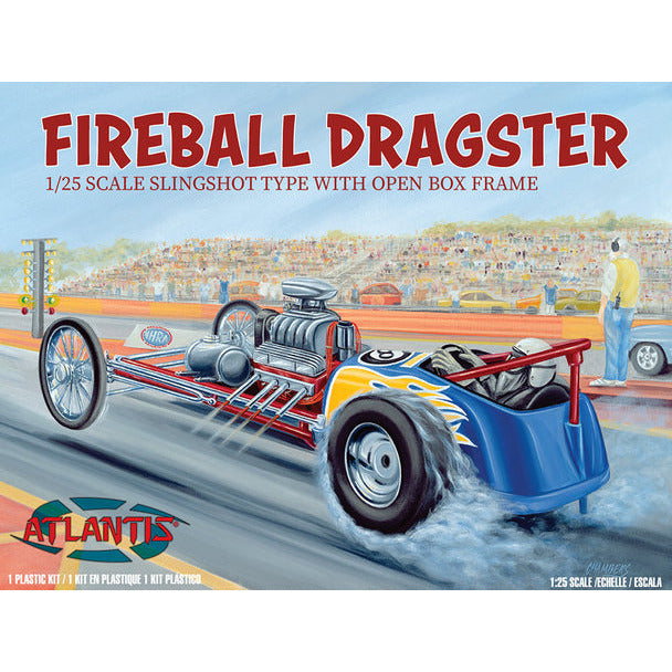 Atlantis Fireball Dragster 1/25 Scale Plastic Model Kit