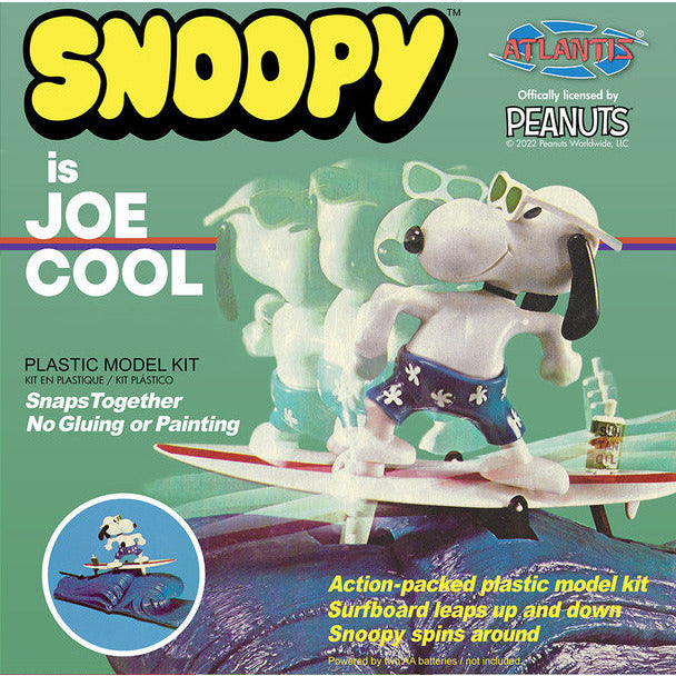 Atlantis Snoopy is Joe Cool Motorized Model Kit