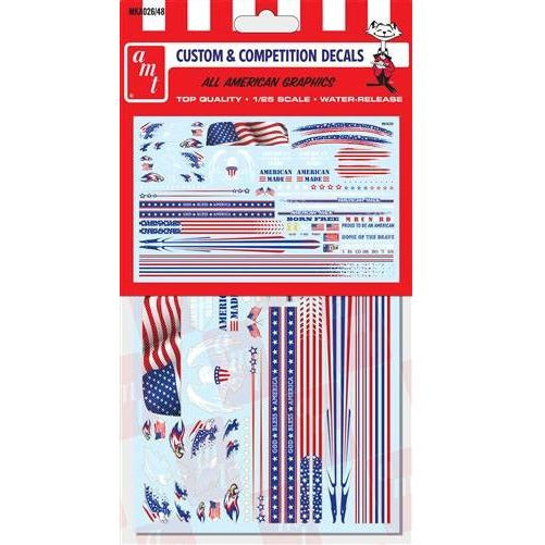 AMT All American Graphics Custom Decals 1:25 Scale
